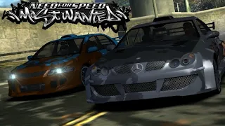 Mitsubishi Lancer Evo vs Mercedes-Benz CLK 500 - KAZE | Need for Speed: Most Wanted Blacklist #7