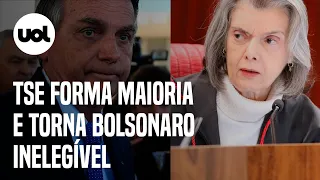 Julgamento de Bolsonaro: Com voto de Cármen Lúcia, TSE declara Bolsonaro inelegível até 2030; veja