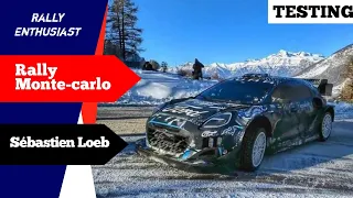 RALLY MONTE-CARLO 2022 | Sébastien Loeb testing Ford Puma Rally1 [ Flat Out ]