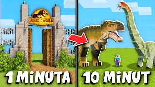 Poprosiłem 10 LOSOWYCH OSÓB aby zbudowali DINOZAURA z JURASSIC WORLD: DOMINION w MINECRAFT!