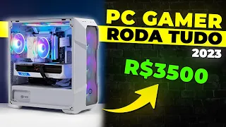 MELHOR PC GAMER DE R$3500 Reais Para Montar em 2023 no Brasil! (RODA TUDO) Jogar e Trabalhar