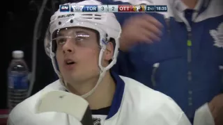 Auston Matthews Scores 4 Goals In First NHL Game vs Sens 12/10/2016