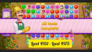 Gardenscapes ( Level 4951 - Level 4975 ) - All Puzzles - Gameplay PART - 252