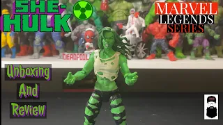 She Hulk marvel legends 2021 green version unboxing and review