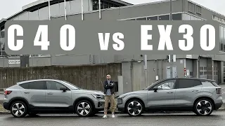 Volvo EX30 vs Volvo C40 | Long Trip Test BATTLE!