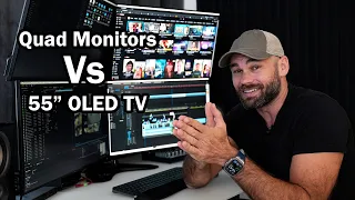 Quad 4k Monitors Vs 55" OLED TV