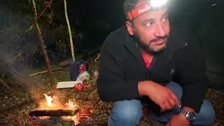 CAMPING in rain forest by LAKE