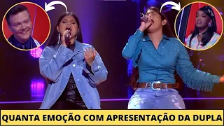 😭Dupla SUPERA nervosismo anterior - ARRASARAM e EMOCIONARAM os técnicos e o público no The Voice