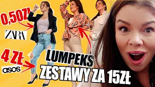 TO kupiłam w lumpeksie! UBRAŁAM SIĘ ZA 15ZŁ! | SECOND HAND Haul LUMPEKS