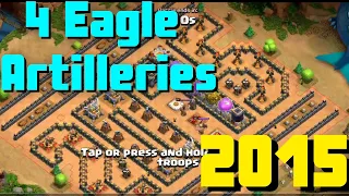 Easy Strategy to 3 star the 2015 Challenge (Clash of Clans) | 4 Artilleries in one base !!