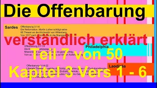 🐟 Die Offenbarung verständlich erklärt. Teil 7 Kap.  3 Vers 1 - 6 Die Gemeinden Sardes.