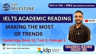 Making The Most of Trends | Reading Answers | Tips | Explanation | Book 13 | Test 2 | Passage 3
