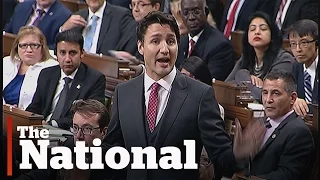 Justin Trudeau accused of 'manhandling' and elbowing in House of Commons