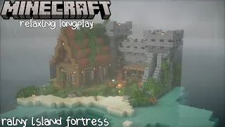 Rainy Island Fortress - Minecraft Relaxing Longplay (No Commentary) 1.20