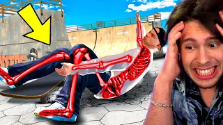 QUEBRANDO TODOS OS OSSOS DE UM SKATISTA! (Skate 3)