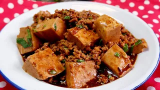 Homestyle Chinese Quick Braised Tofu with Minced Meat 家常红烧豆腐 Chinese Style Beancurd Recipe Tau Kwa