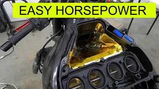 More Horsepower ZX10R Airbox Mods Part3 Other Horsepower tips!