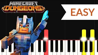 Highblock Halls - Minecraft Dungeons (EASY Piano Tutorial)