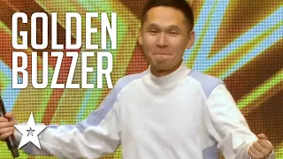 GOLDEN BUZZER AUDITION 2017 Canion Shiribat BLOWS JUDGES AWAY With His Incredible Digital Dancing