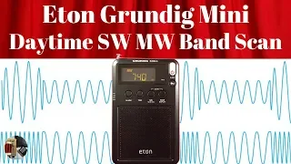 Eton Grundig Edition Mini | Daytime Shortwave & MW Band Scans