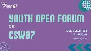 Youth Open Forum on CSW67
