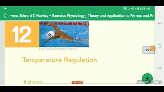 Exercise physiology chapter 12 part 1 Temperature Regulation #mjee369 #exercisephysiology