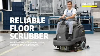 Karcher BD 90/160 R Classic Bp - Ride on Floor Scrubber | Fast & Easy Cleaning Large Areas