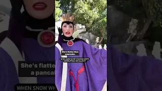 The Evil Queen realllllyy doesn't like Snow White's voice!