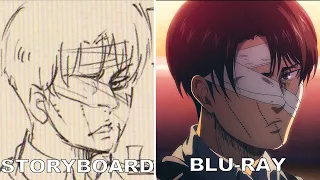 Storyboard vs BLU-RAY | Attack on Titan The Final Season The Final Chapters Special 1 Comparison
