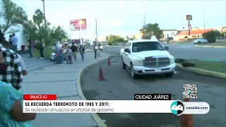 Se recuerda terremoto de 1985 y 2017