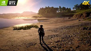 Red dead Redemption 2 Sunsets 4k - RTX 3090 Ti i9-12900KS Ultra PC Gameplay 60fps Reshade