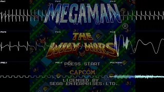 Mega Man: The Wily Wars (Mega Drive/Genesis) - Full Oscilloscope View