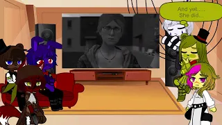 Fnaf 1 + Puppet reacts to "Sad Story about FNaF 3 Springtrap"