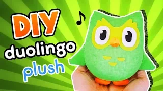Learn to make a Duolingo Plush in just 5 minutes! Sock Plushie (FREE Pattern) Tutorial
