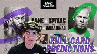 UFC Fight Night Gane vs. Spivac Full Card Predictions!