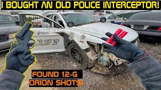 I Bought a Wrecked Police Interceptor! Found 12-G Orion Shots!