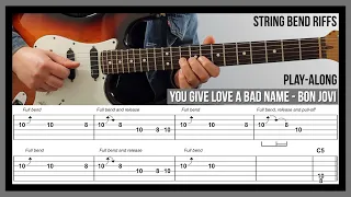 You Give Love a Bad Name (TAB) - String Bend Guitar Riffs - Bon Jovi