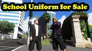 School Uniform for Sale | GTA 5 | Funny Video #youtubeshorts #shorts#short