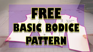 FREE PATTERN for BASIC BODICE BLOCK (Front and Back) // Download and Print