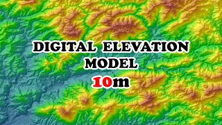 Download digital elevation model with spatial resolution 10m