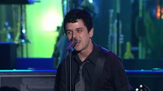 Green Day perform "Teenage Lobotomy" at the 2002 Rock & Roll Hall of Fame Induction Ceremony