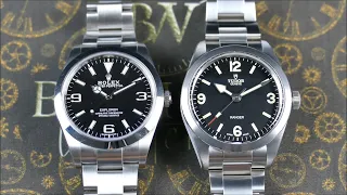 On the Wrist, from off the Cuff: Rolex Explorer I (214270) vs. Tudor Ranger (79950), 39mm Comparison