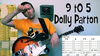 Dolly Parton 9 To 5 Guitar Chords Lesson & Tab Tutorial