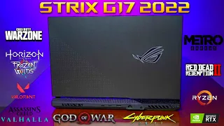 ROG STRIX G17 2022 Ryzen 9 6900HX// RTX 3070 Ti Gaming Benchmark | Test in 9 Games |