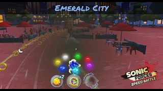 Sonic Forces Speed Battle | Emerald City | NEW TRACK | Gameplay HD (Widescreen)