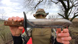 Svörd von Tempsky Bowie - KNIFE DESTRUCTION TEST - UNTIL IT BREAKS - 15N20 CARBON STEEL - @ALEX