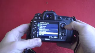 How to adjust picture control on Nikon D7200