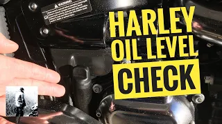 How To check engine oil on your Harley Davidson Softail and Sport Glide