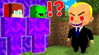 How JJ and Mikey Hide and Escape From BABY BOSS Hide and Seek Minecraft Maizen