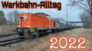 Werkbahn -Alltag 2022 | Dieselloks und Güterwagen